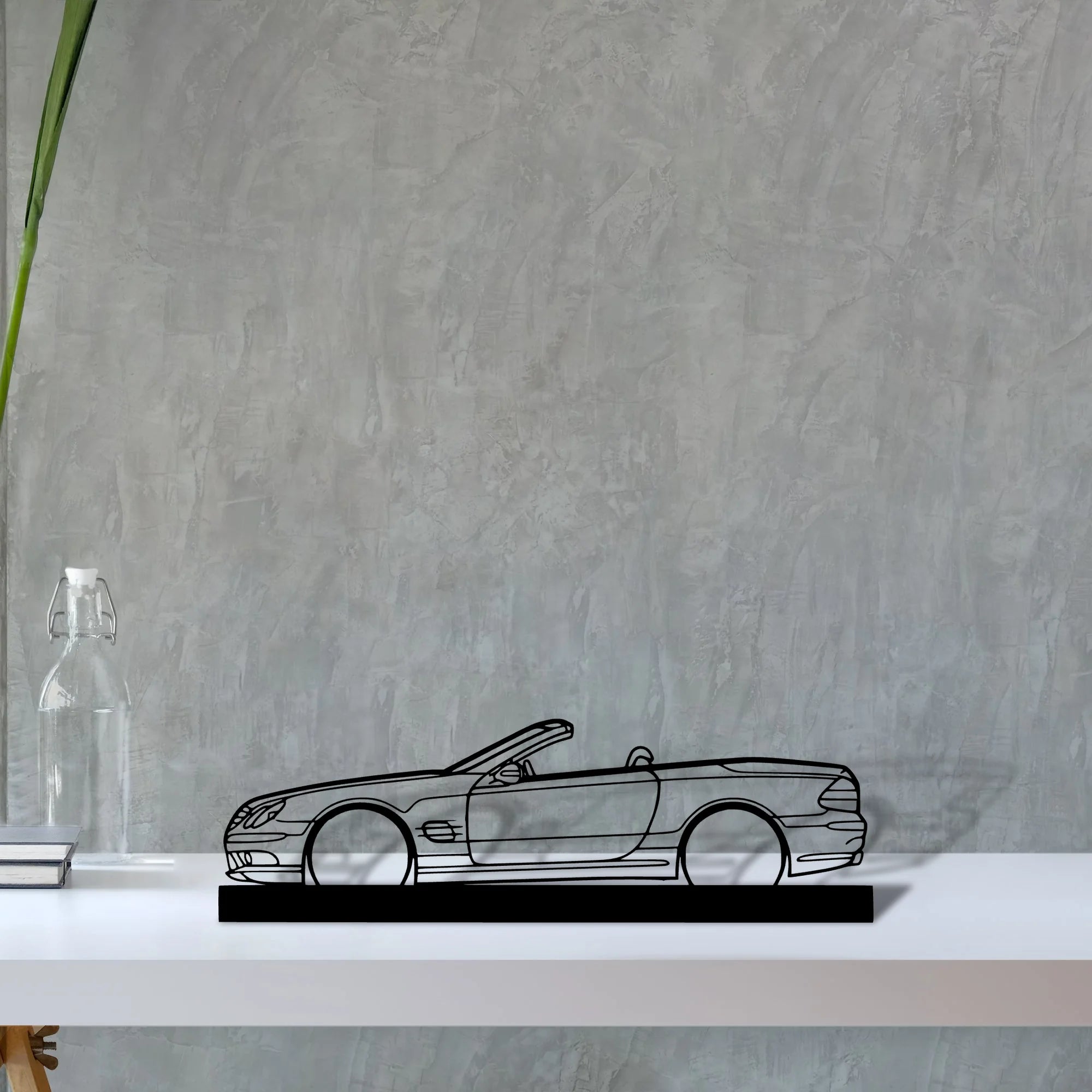 sl55-r230 Silhouette Metal Art Stand - Aero Silhouette