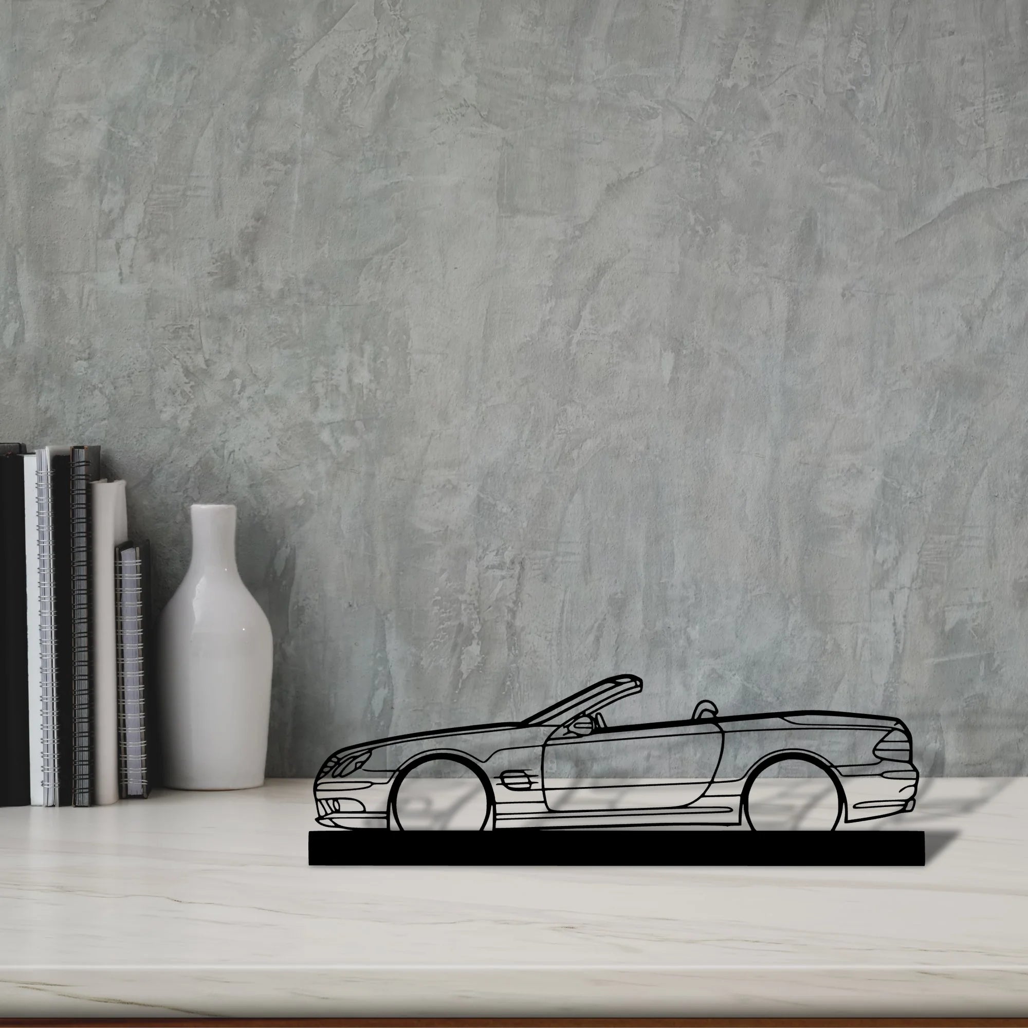 sl55-r230 Silhouette Metal Art Stand - Aero Silhouette