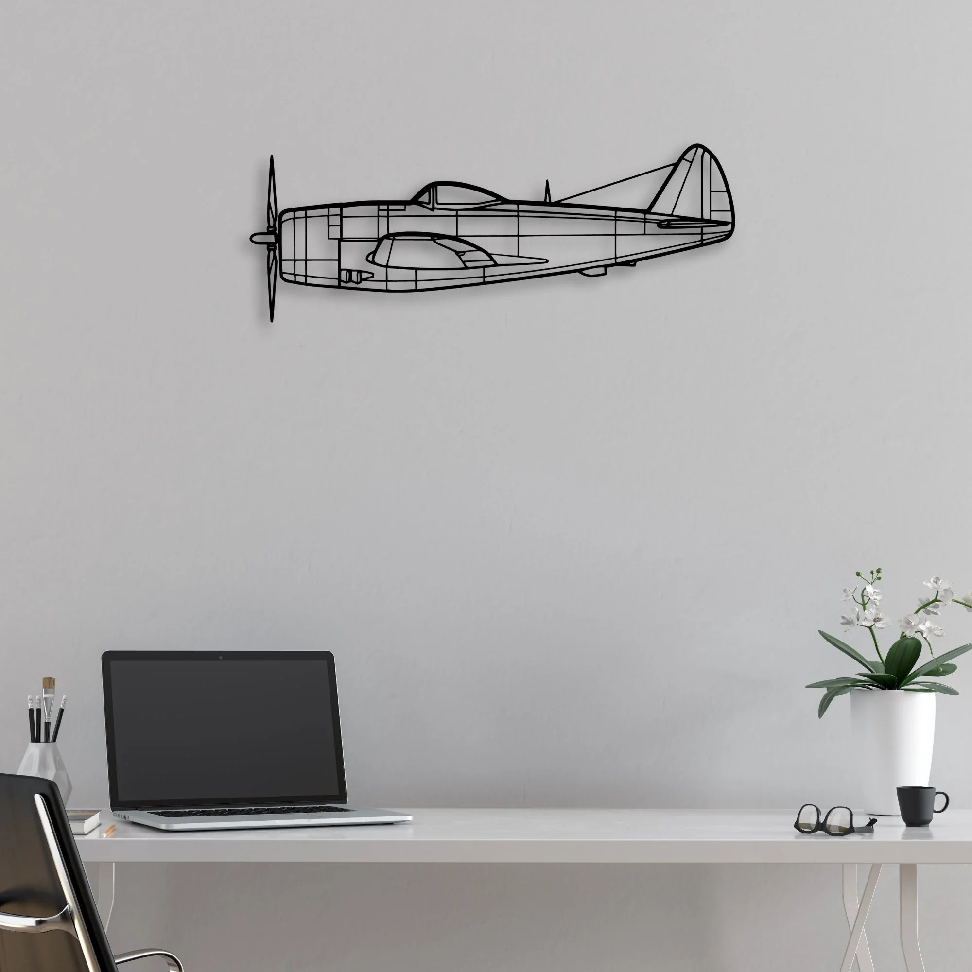 Spacex Dragon Classic Aircraft Silhouette Metal Wall Art - Aviation Hangar Decor