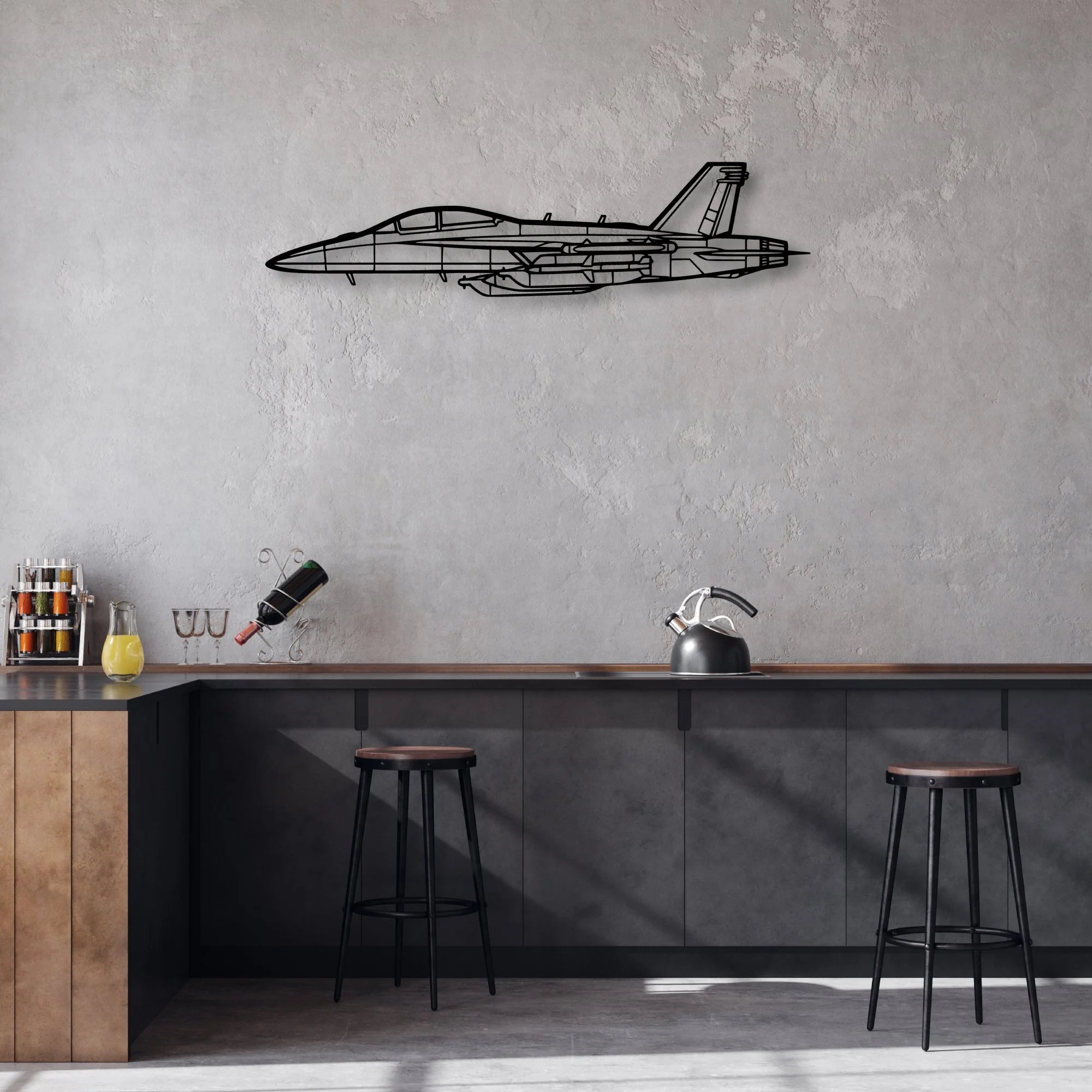 Sportsman 2 2 Classic Aircraft Silhouette Metal Wall Art - Aviation Hangar Decor