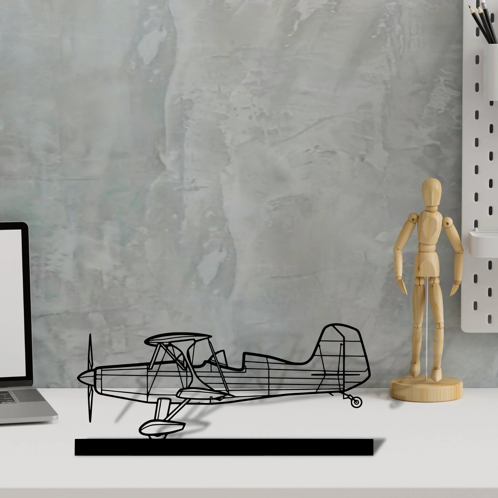 starduster-too Silhouette Metal Art Stand - Aero Silhouette