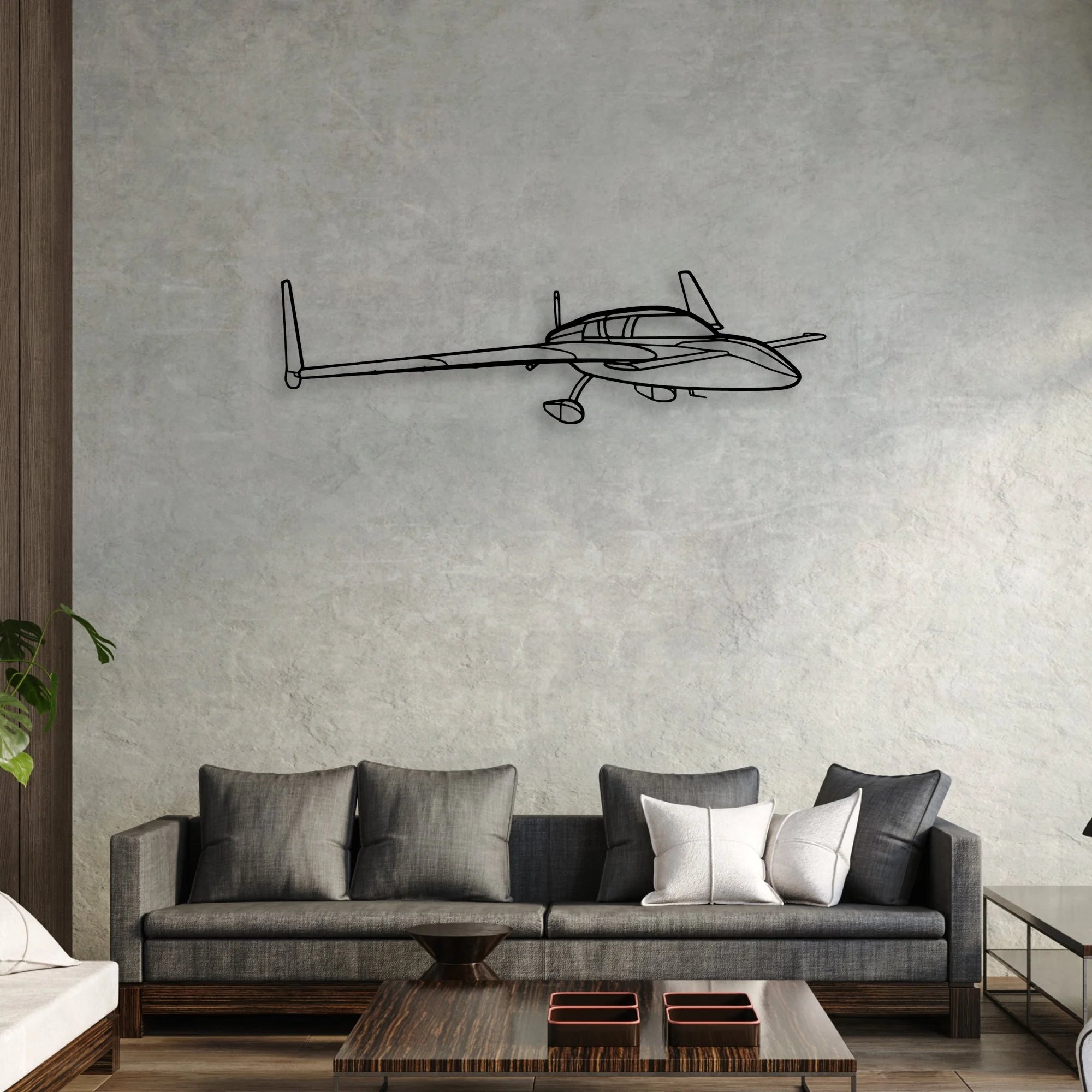 Stol CH-701 Classic Aircraft Silhouette Metal Wall Art - Aviation Hangar Decor