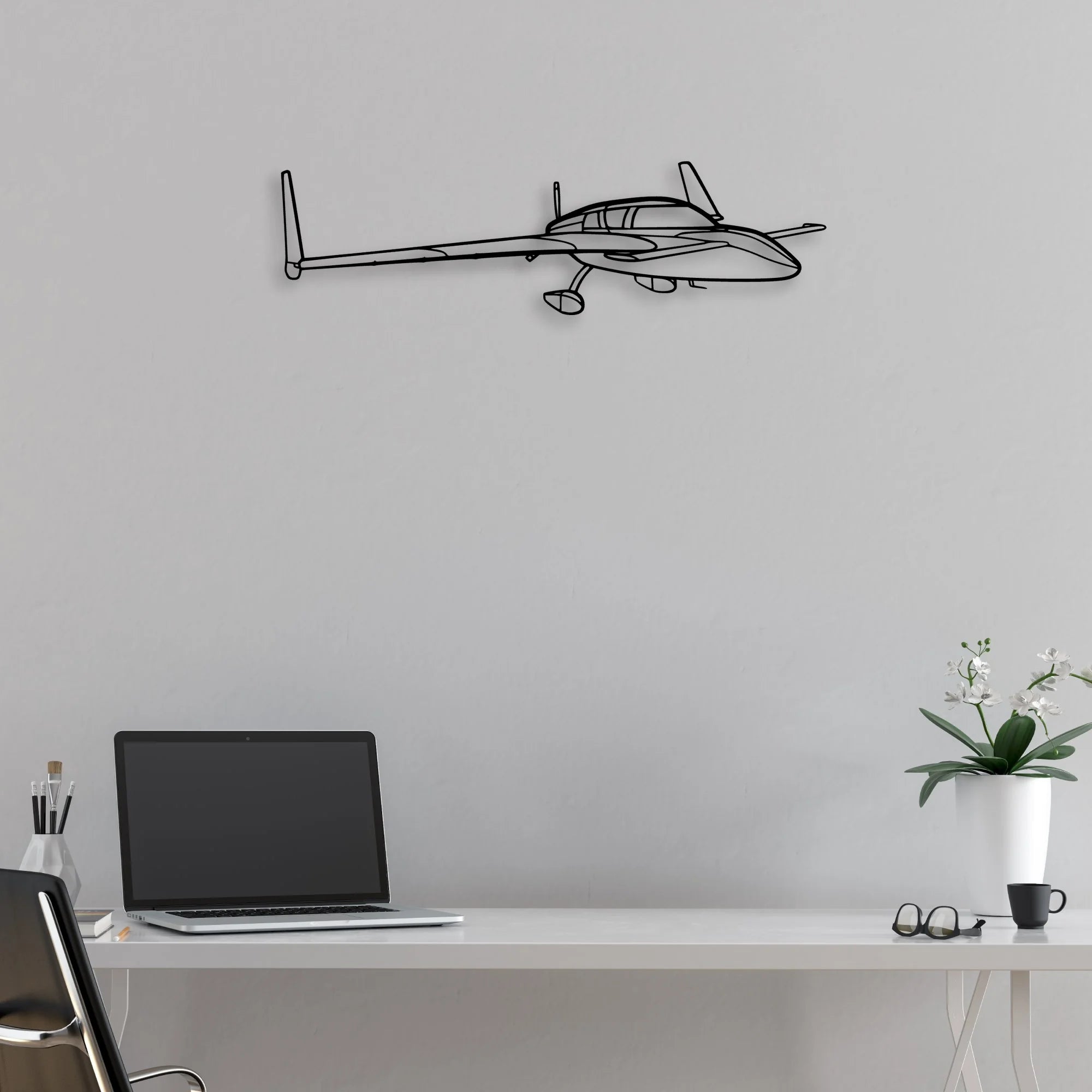 Stol CH-701 Classic Aircraft Silhouette Metal Wall Art - Aviation Hangar Decor