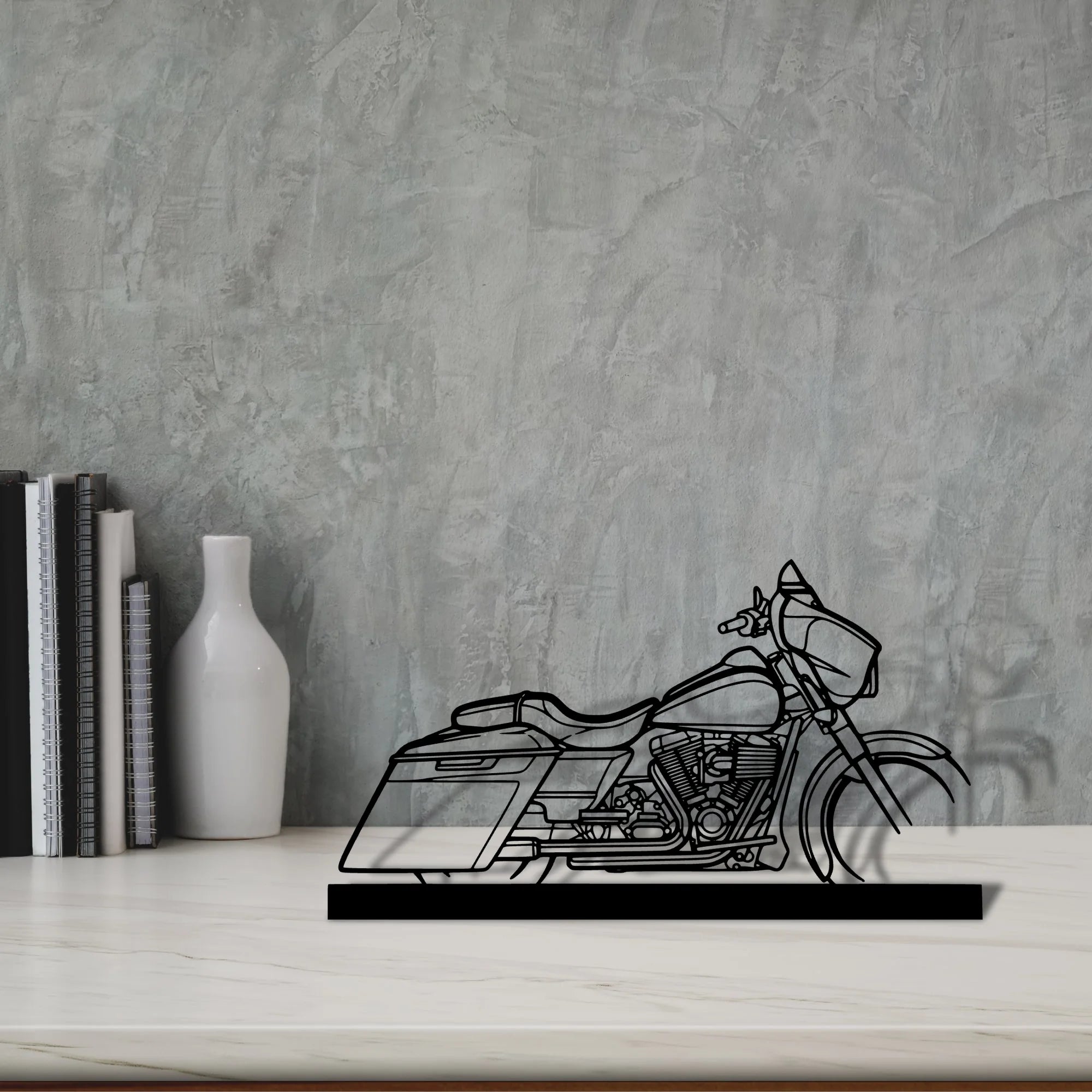 street-glide-2014-2 Silhouette Metal Art Stand - Aero Silhouette
