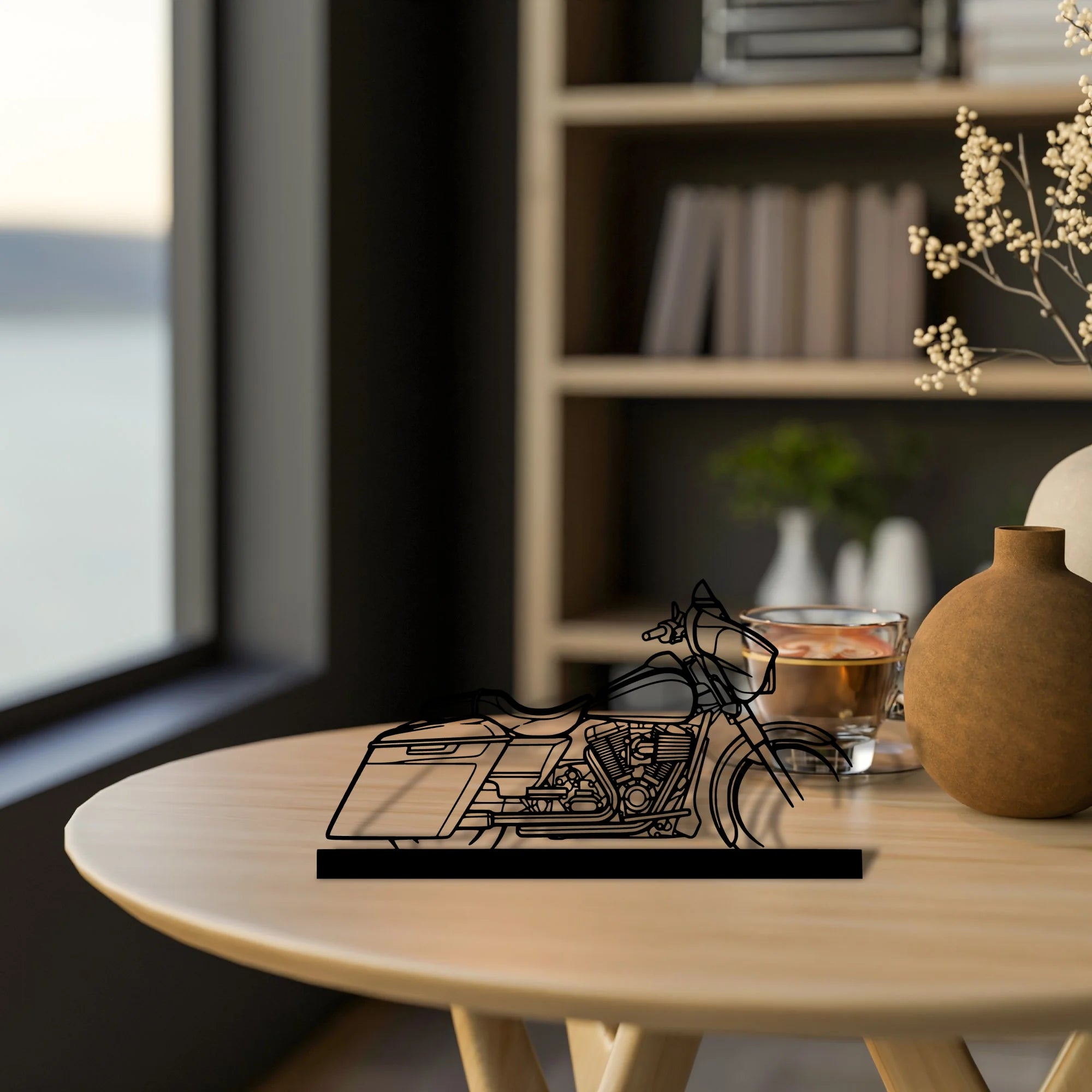 street-glide-2014-2 Silhouette Metal Art Stand - Aero Silhouette