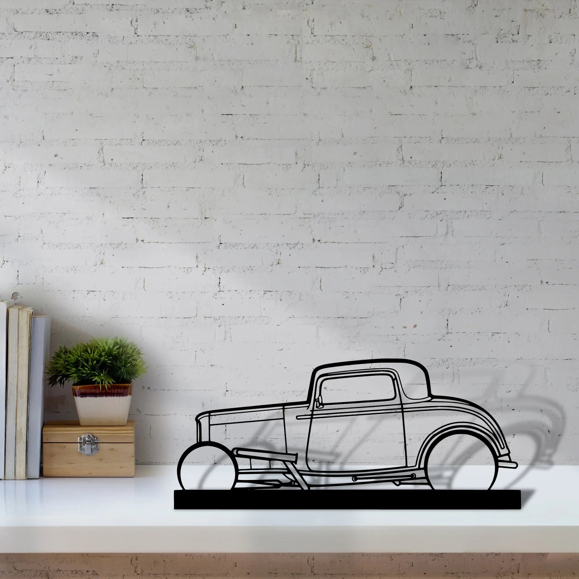 street-rod-1932 Silhouette Metal Art Stand - Aero Silhouette