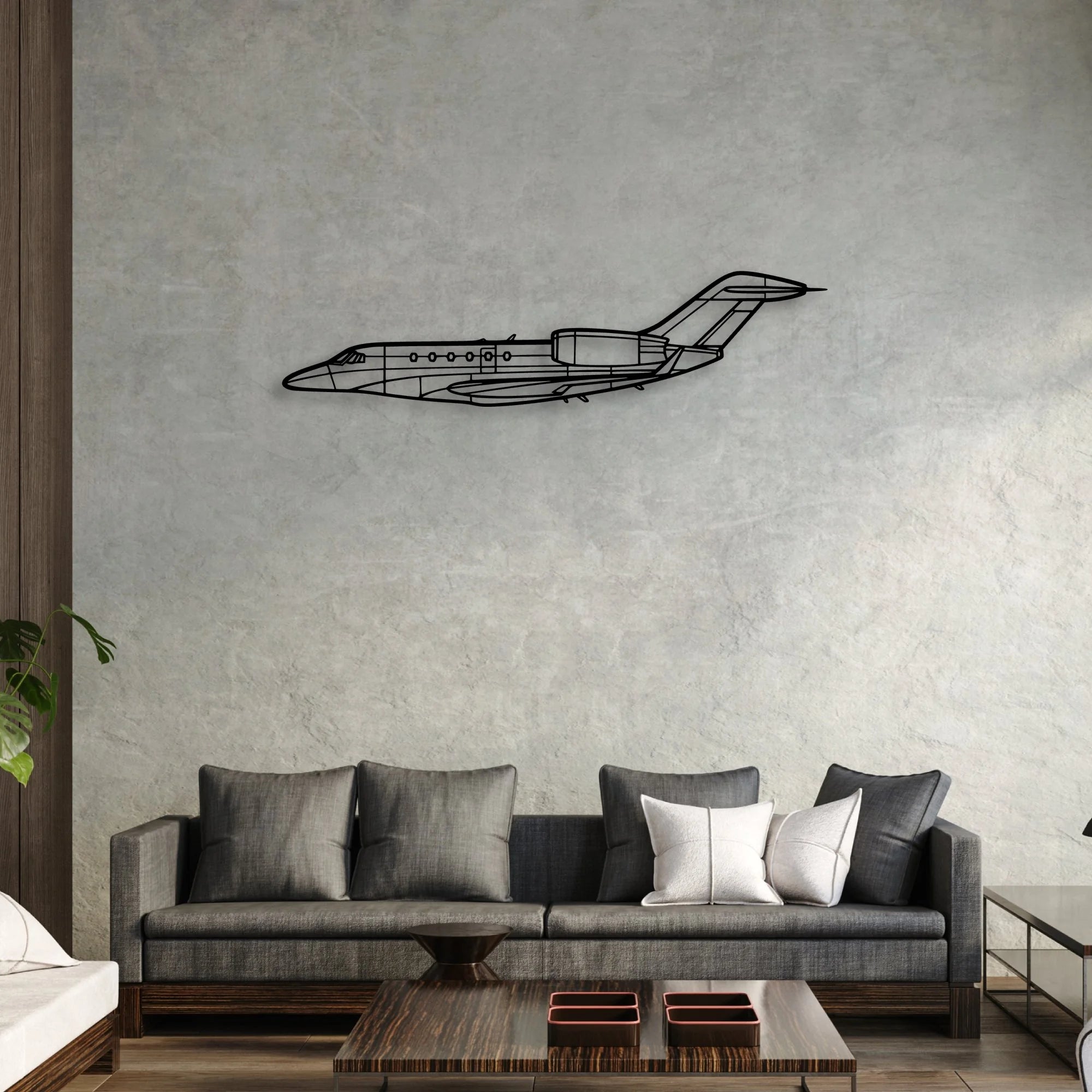 Super Petrel LS-2 Classic Aircraft Silhouette Metal Wall Art - Aviation Hangar Decor