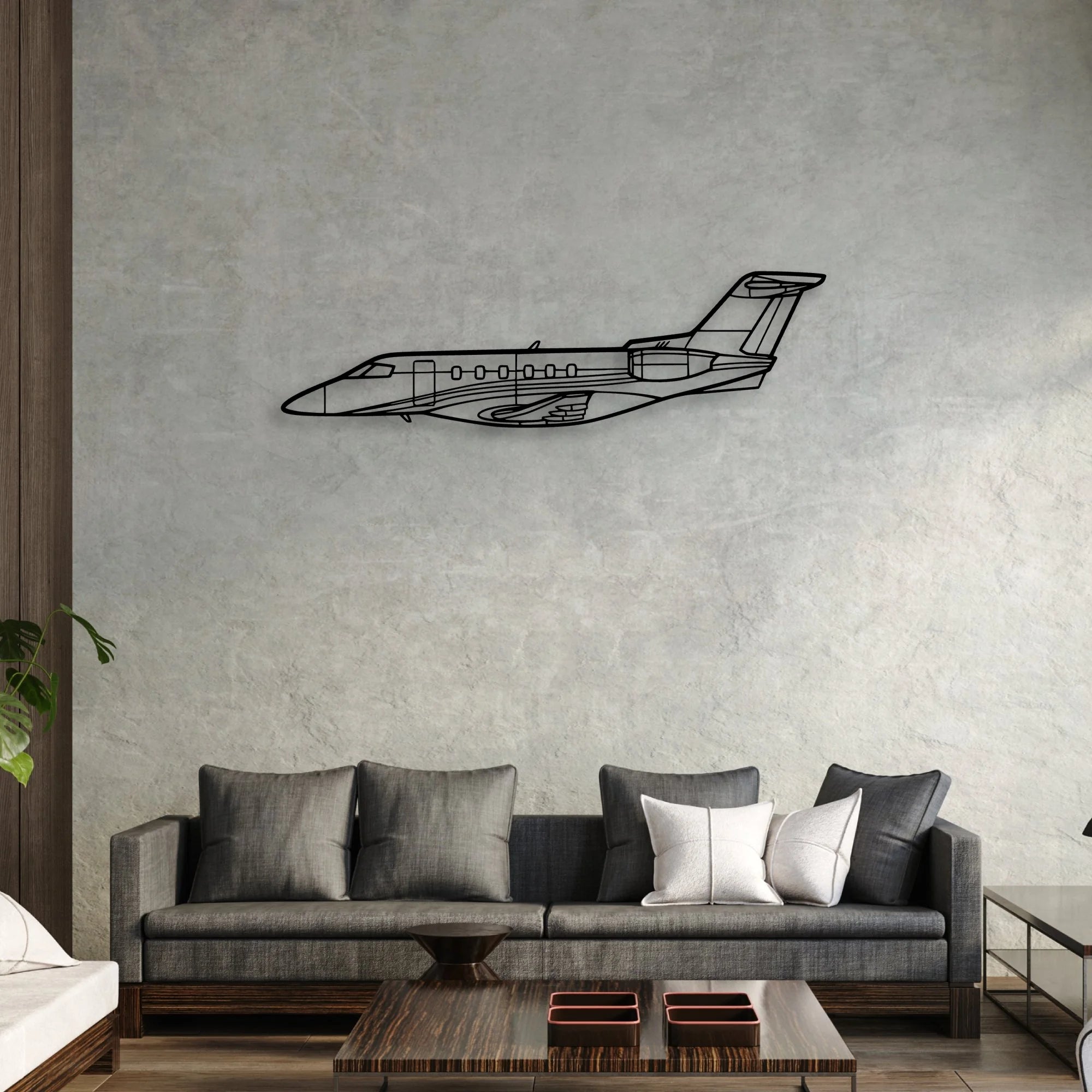 Super Petrel LS Classic Aircraft Silhouette Metal Wall Art - Aviation Hangar Decor