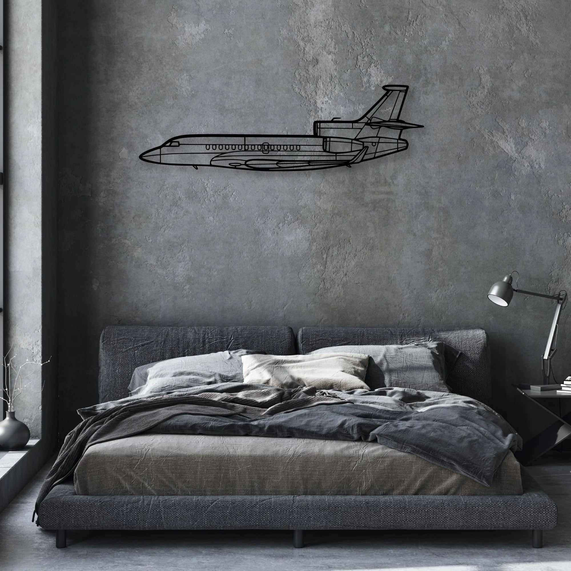 Super Scorpion Classic Aircraft Silhouette Metal Wall Art - Aviation Hangar Decor