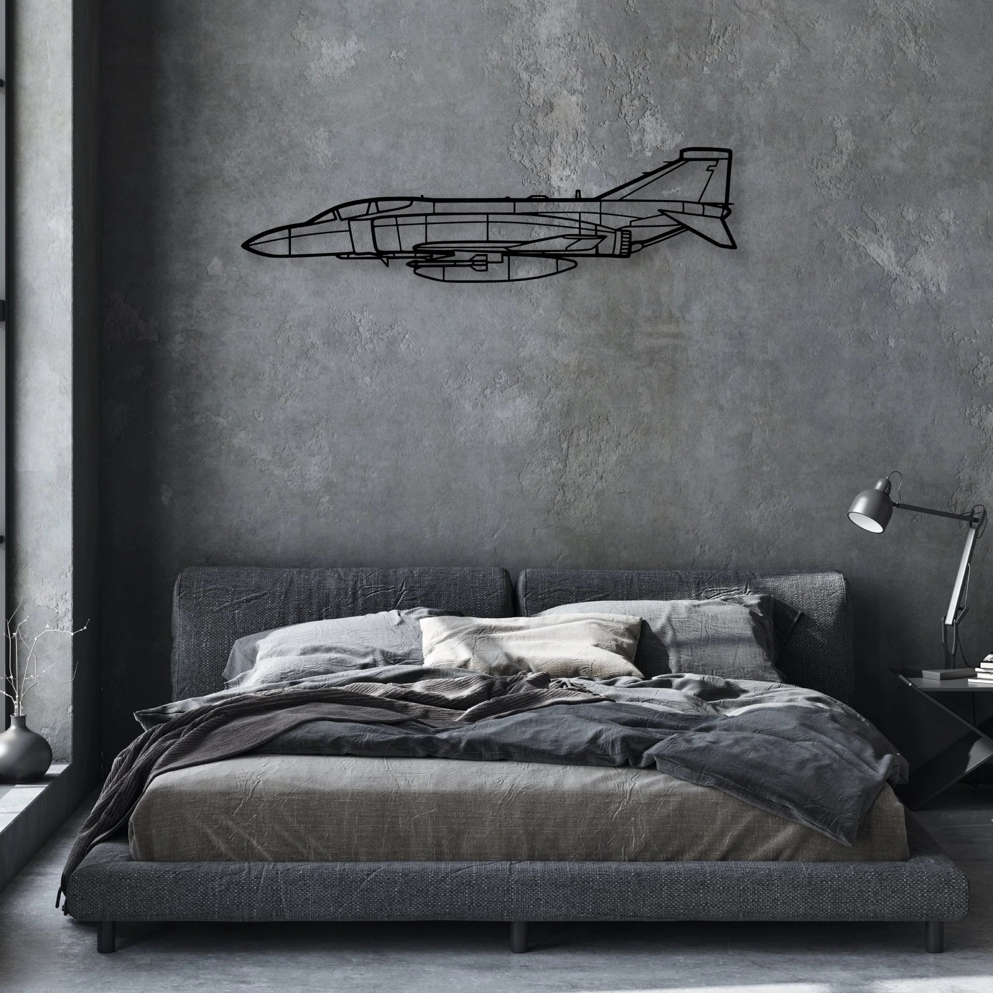 T-34A Mentor Classic Aircraft Silhouette Metal Wall Art - Aviation Hangar Decor