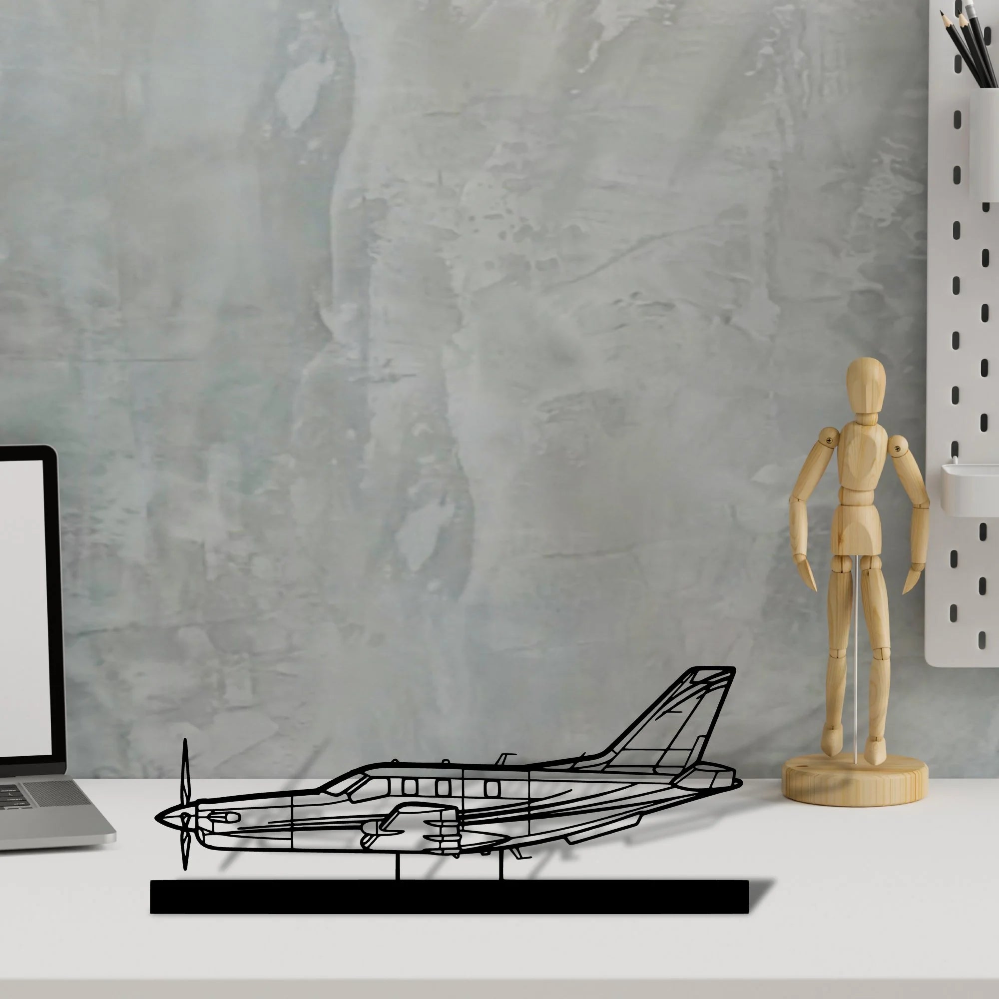 tbm-850-2 Silhouette Metal Art Stand - Aero Silhouette
