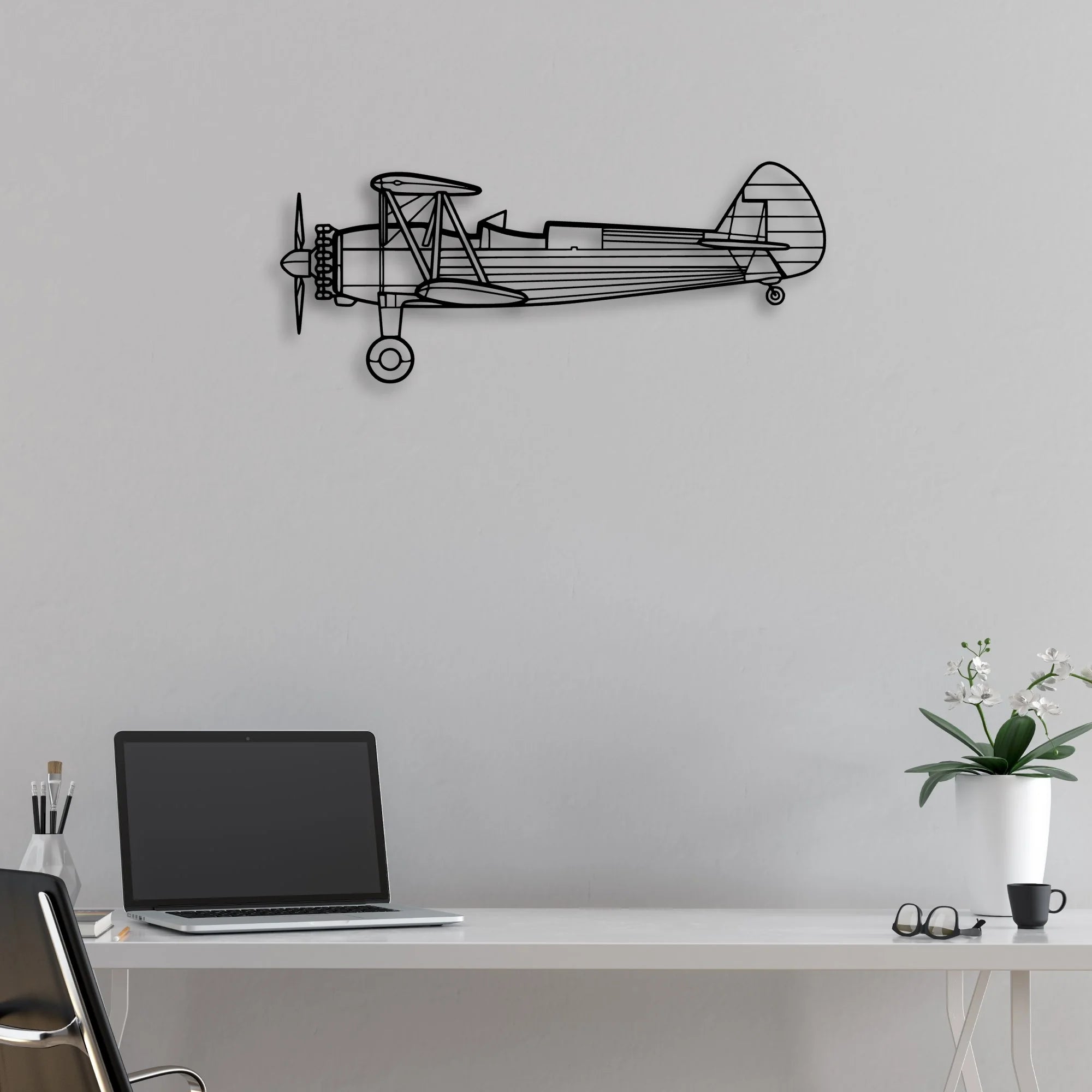 Tornado 11 Classic Aircraft Silhouette Metal Wall Art - Aviation Hangar Decor