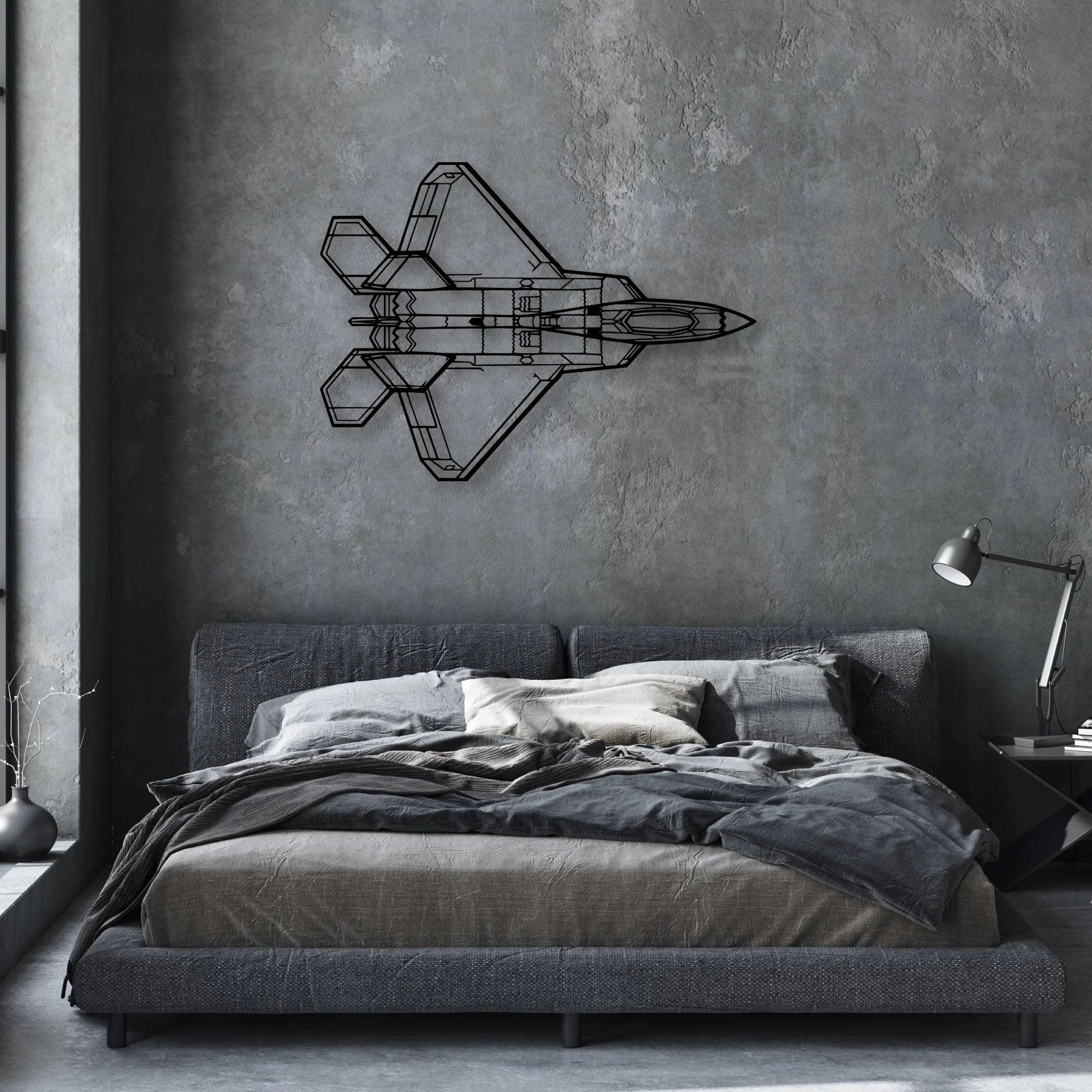 Tornado 2 Classic Aircraft Silhouette Metal Wall Art - Aviation Hangar Decor