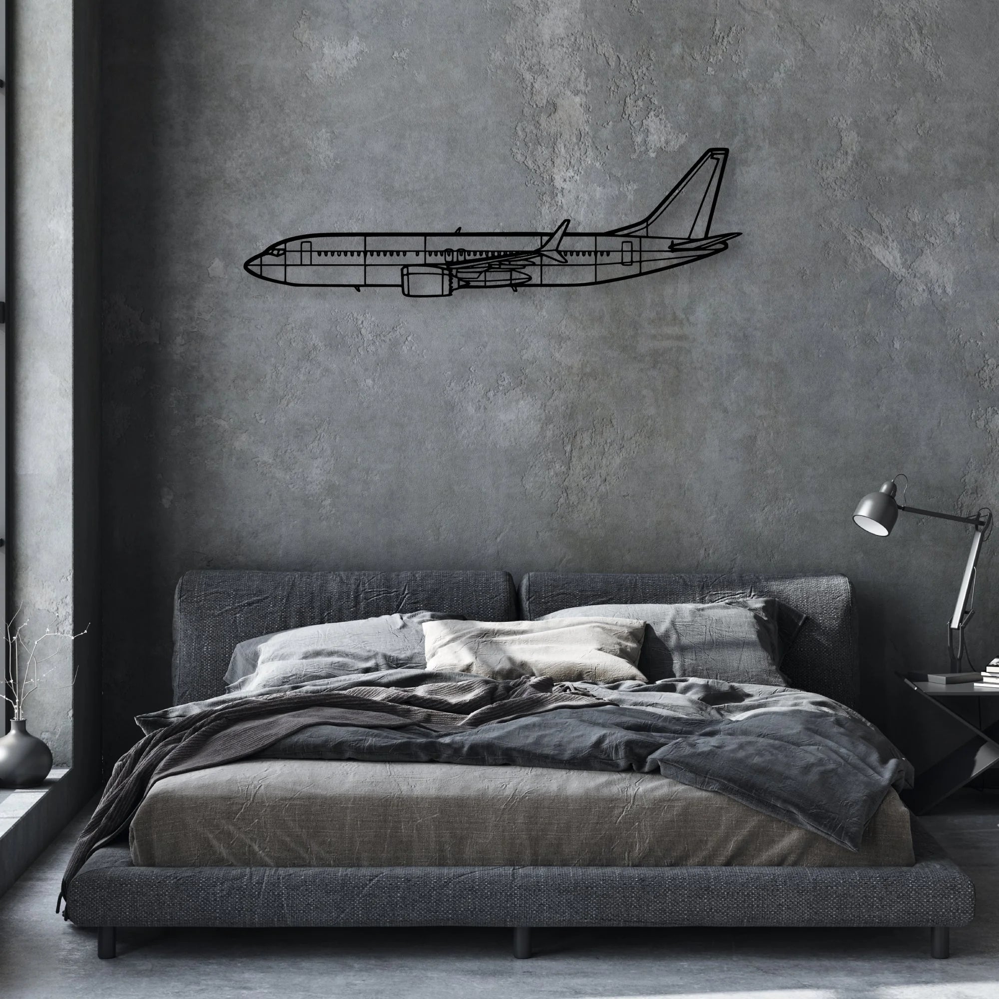 Tornado 6 Classic Aircraft Silhouette Metal Wall Art - Aviation Hangar Decor