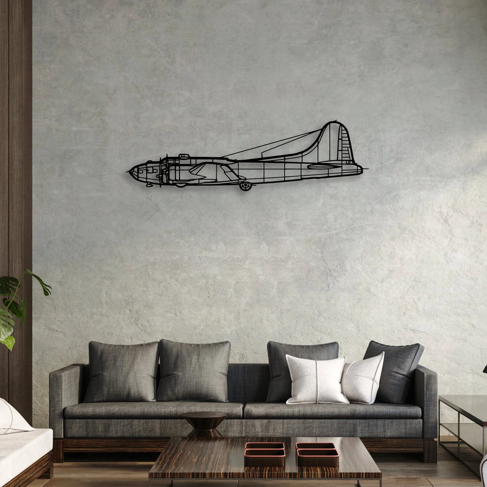 Tornado 9 Classic Aircraft Silhouette Metal Wall Art - Aviation Hangar Decor
