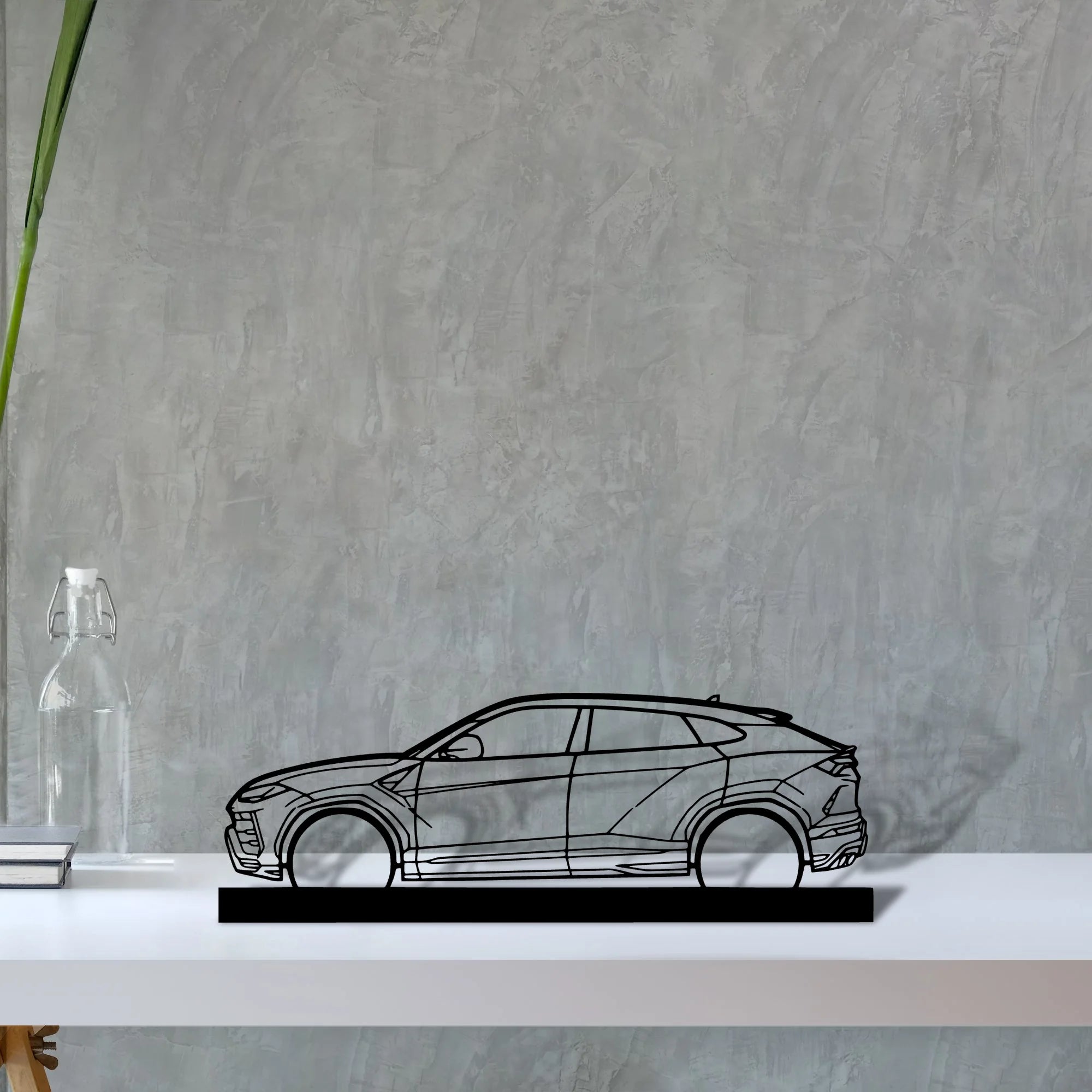 urus Silhouette Metal Art Stand - Aero Silhouette