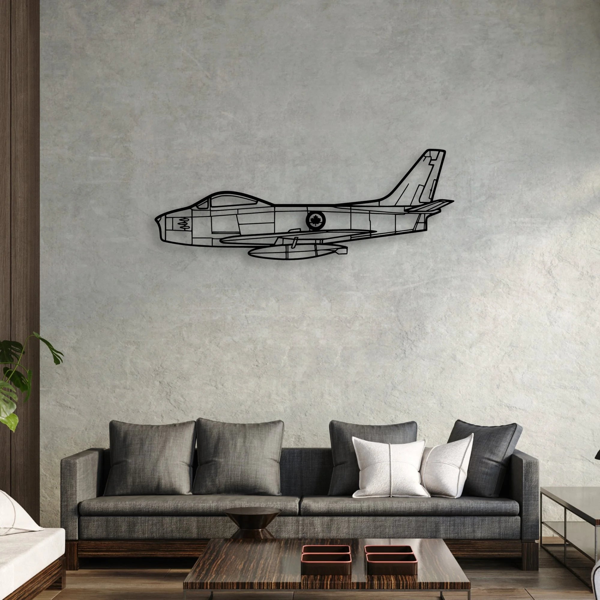 Viking 17 31A Classic Aircraft Silhouette Metal Wall Art - Aviation Hangar Decor