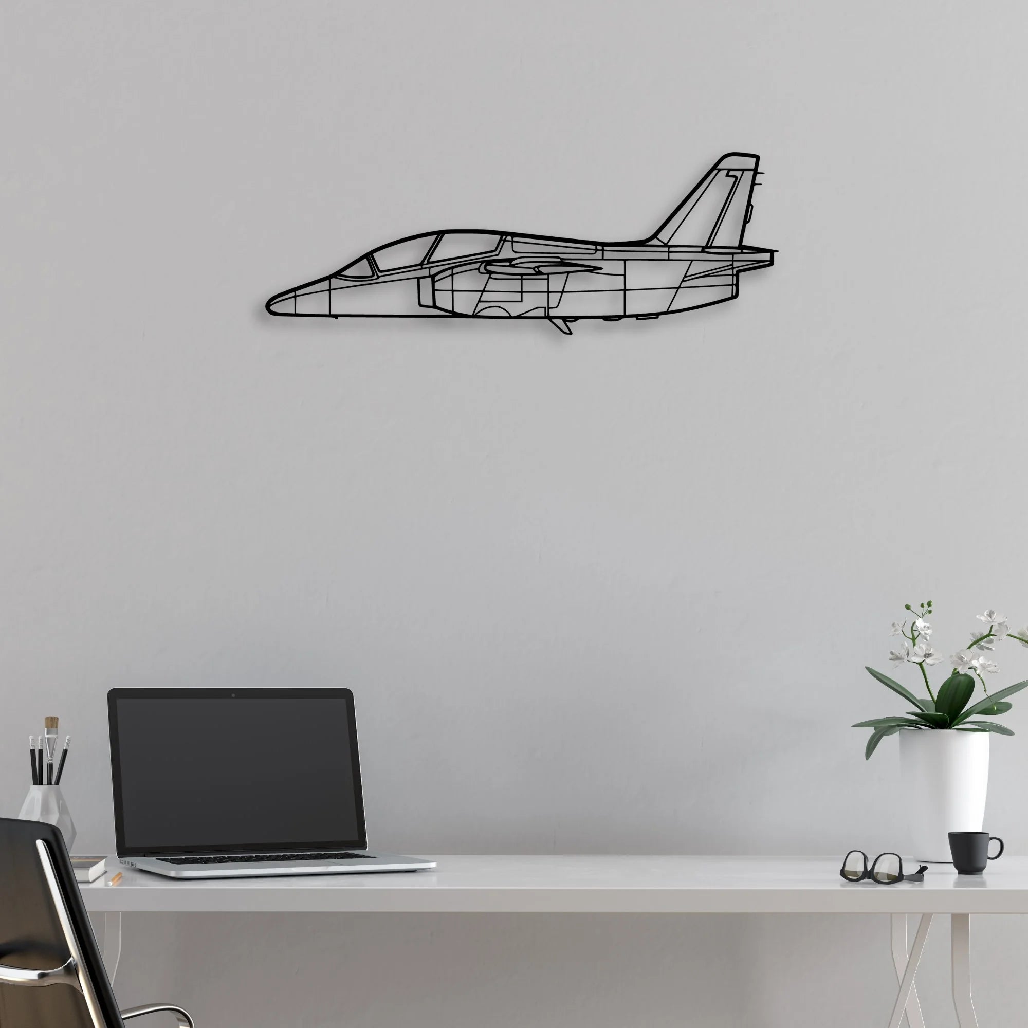 WT9 Dynamic Classic Aircraft Silhouette Metal Wall Art - Aviation Hangar Decor