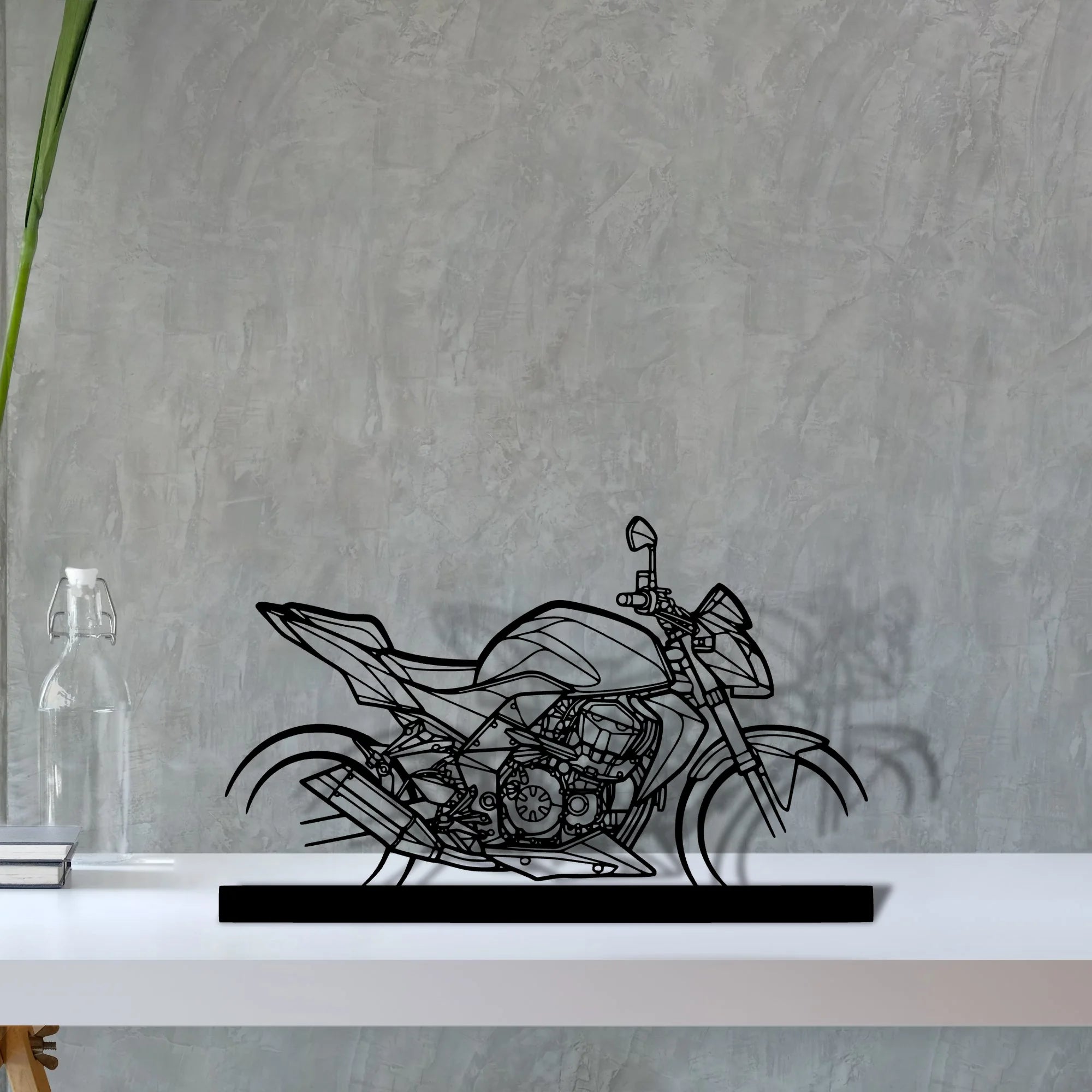 z750-2008 Silhouette Metal Art Stand - Aero Silhouette