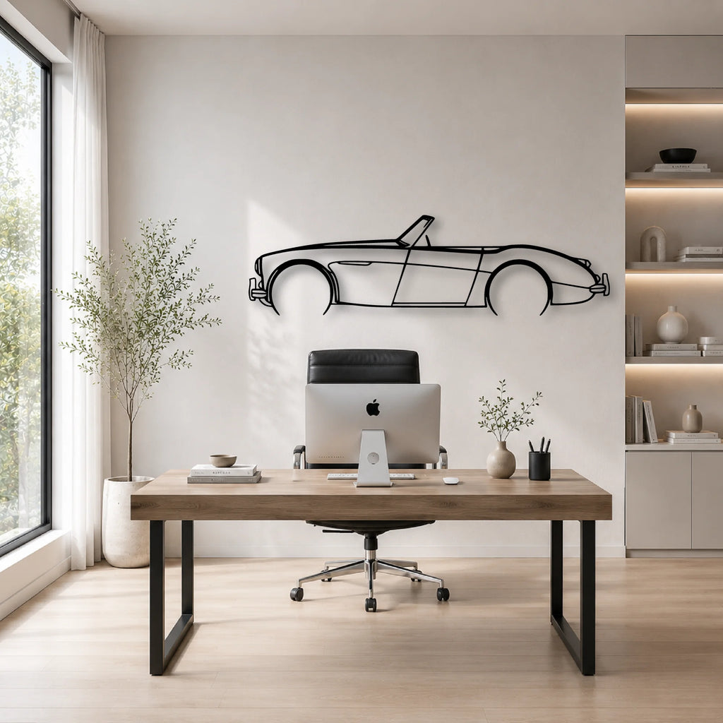 106 1957 Classic Silhouette Metal Wall Art - Automotive Garage Decor