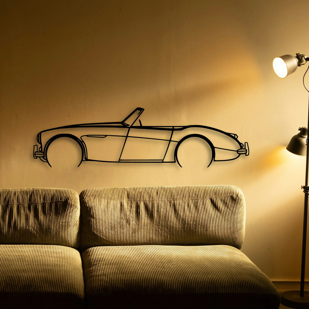 106 1957 Classic Silhouette Metal Wall Art - Automotive Garage Decor