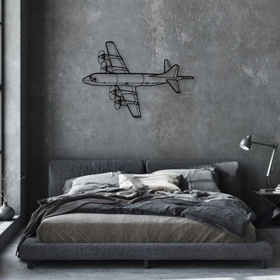108 2 3 Classic Aircraft Silhouette Metal Wall Art - Aviation Hangar Decor