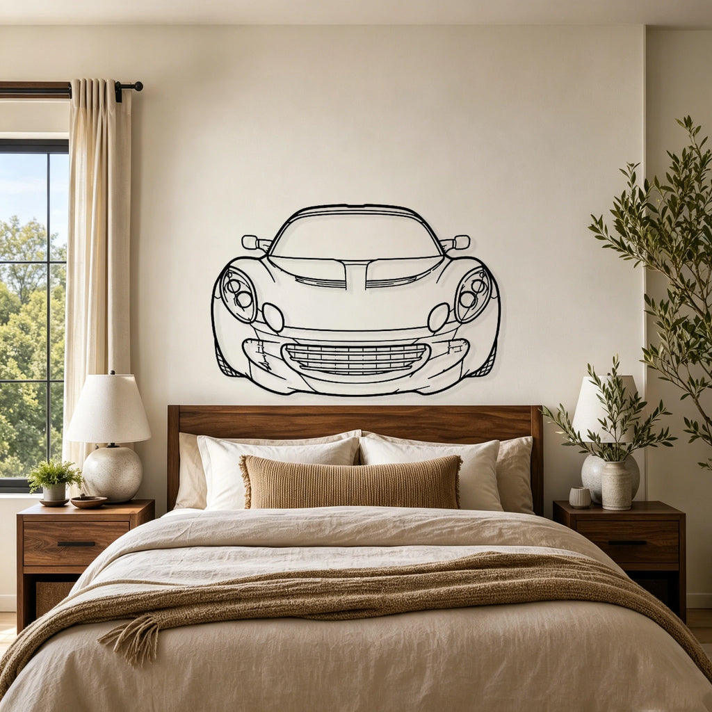 2010 Elise SC Front View Metal Wall Art - Classic Car Garage Decor
