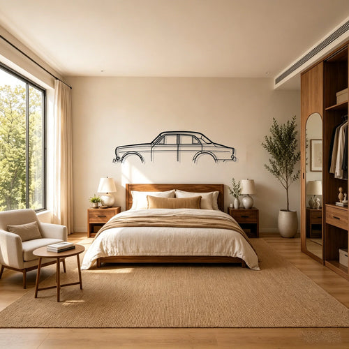 121 Classic Silhouette Metal Wall Art - Classic Car Garage Decor