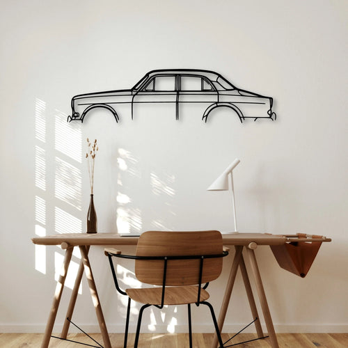 121 Classic Silhouette Metal Wall Art - Automotive Garage Decor