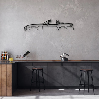 124 Spider 2019 Classic Silhouette Metal Wall Art - Automotive Garage Decor