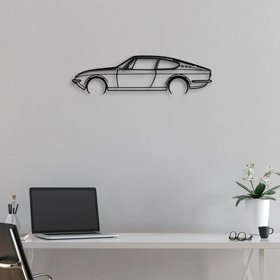 125S 1969 Classic Silhouette Metal Wall Art - Automotive Garage Decor