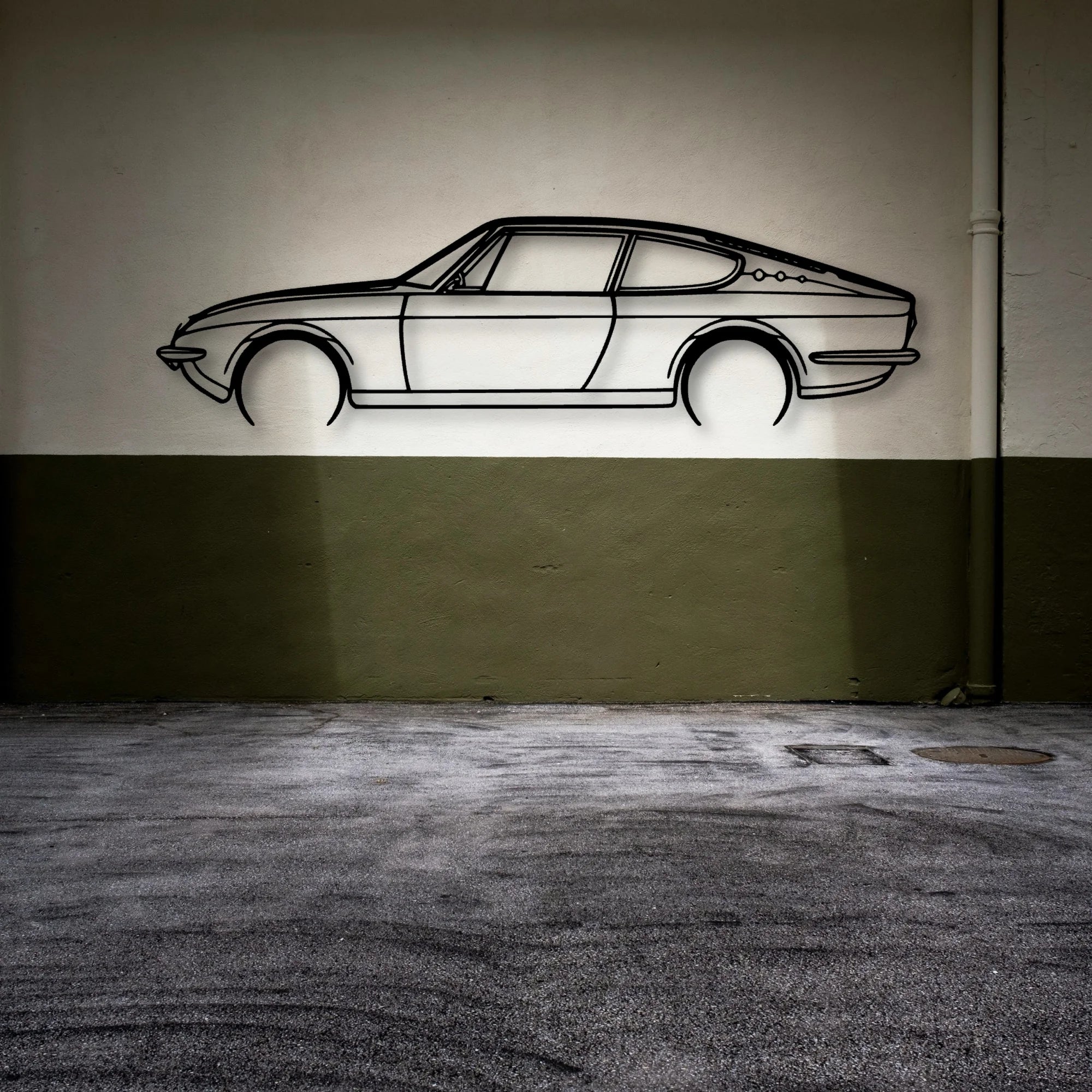 125S 1969 Classic Silhouette Metal Wall Art - Automotive Garage Decor