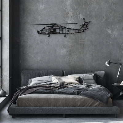 150 3 Classic Aircraft Silhouette Metal Wall Art - Aviation Hangar Decor