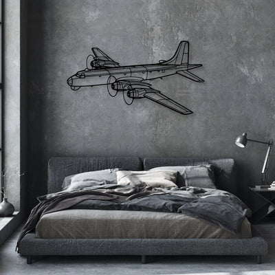 150 4 Classic Aircraft Silhouette Metal Wall Art - Aviation Hangar Decor
