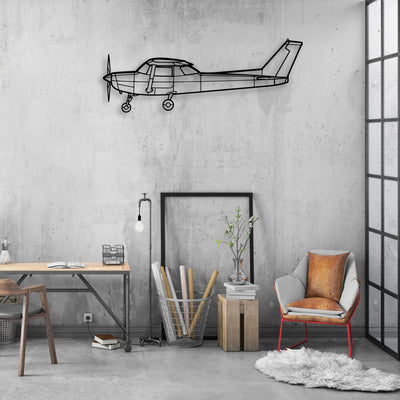 152 Classic Aircraft Silhouette Metal Wall Art - Aviation Hangar Decor