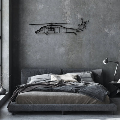 170B 2 Classic Aircraft Silhouette Metal Wall Art - Aviation Hangar Decor