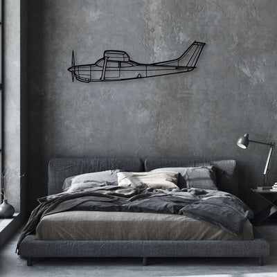 170B 5 Classic Aircraft Silhouette Metal Wall Art - Aviation Hangar Decor