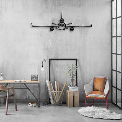 170B 6 Classic Aircraft Silhouette Metal Wall Art - Aviation Hangar Decor