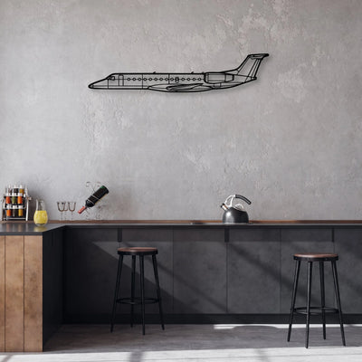 170B 8 Classic Aircraft Silhouette Metal Wall Art - Aviation Hangar Decor