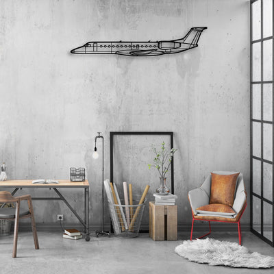170B 8 Classic Aircraft Silhouette Metal Wall Art - Aviation Hangar Decor
