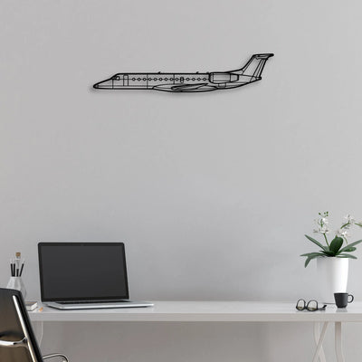 170B 8 Classic Aircraft Silhouette Metal Wall Art - Aviation Hangar Decor