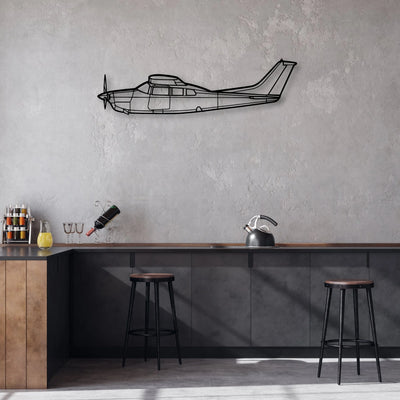 170B 9 Classic Aircraft Silhouette Metal Wall Art - Aviation Hangar Decor