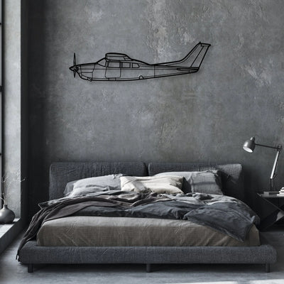 170B 9 Classic Aircraft Silhouette Metal Wall Art - Aviation Hangar Decor