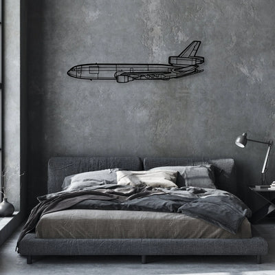 180 Skywagon 2 Classic Aircraft Silhouette Metal Wall Art - Aviation Hangar Decor