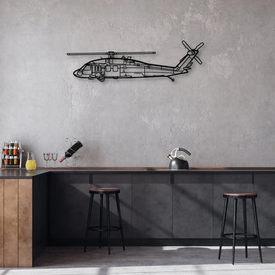 180 Skywagon 3 Classic Aircraft Silhouette Metal Wall Art - Aviation Hangar Decor