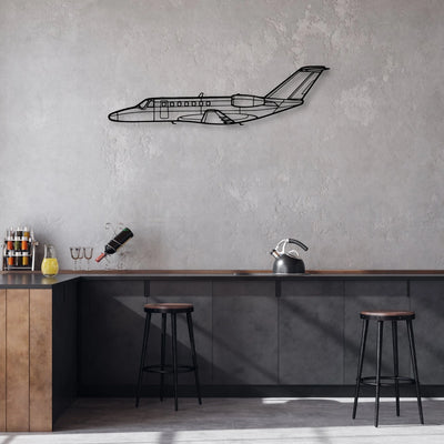 180K 3 Classic Aircraft Silhouette Metal Wall Art - Aviation Hangar Decor