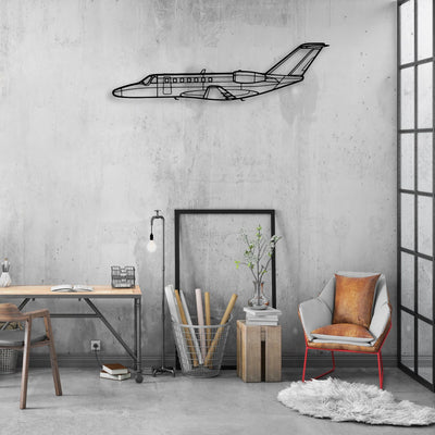 180K 3 Classic Aircraft Silhouette Metal Wall Art - Aviation Hangar Decor