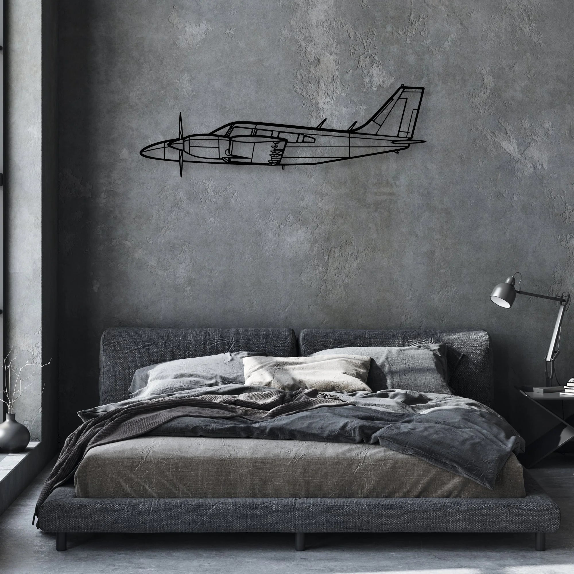 182P Skylane 2 Classic Aircraft Silhouette Metal Wall Art - Aviation Hangar Decor