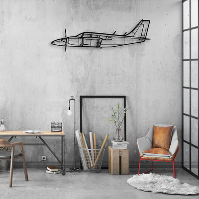 182P Skylane 2 Classic Aircraft Silhouette Metal Wall Art - Aviation Hangar Decor
