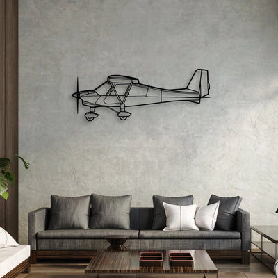 182P Skylane 4 Classic Aircraft Silhouette Metal Wall Art - Aviation Hangar Decor